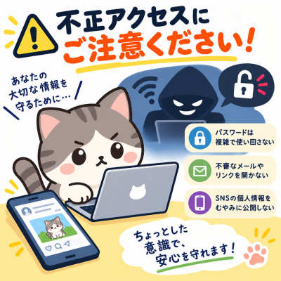 かわいい猫の不正アクセス対策ポスター.png